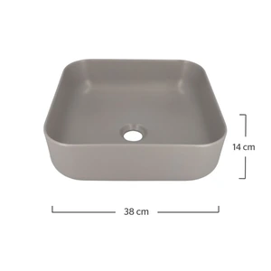 Lavabo SERRA C Gris Mate