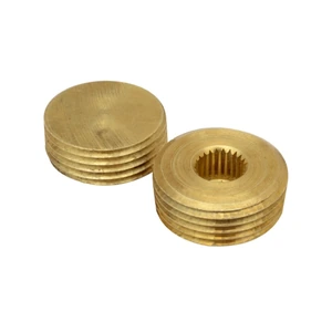 Tapón estriado de bronce