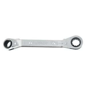 Urrea-1183 / 1183 Llave de estrías pulido espejo acodada de matraca en pulgadas, 12 puntas, 1/2" x 9/16" Urrea