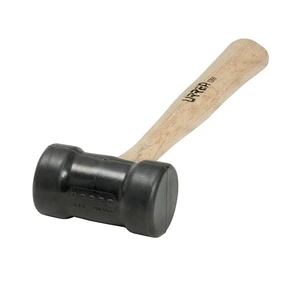 Urrea-1366 / 1366 Mazo con cabeza de hule negro con mango de madera de encino de 12-3/8", 8 oz Urrea