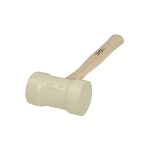 Urrea-1368B / 1368B Mazo con cabeza de hule beige con mango de madera de encino de 16", 22 oz Urrea