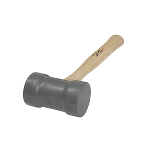 Urrea-1368G / 1368G Mazo con cabeza de hule gris con mango de madera de encino de 16", 22 oz Urrea