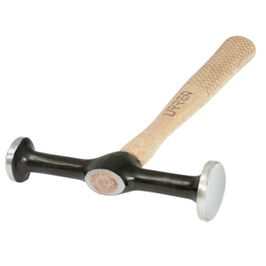 Urrea-1421 / 1421 Martillo de laminero 12" mango de madera, desabollador 2 cabezas Urrea