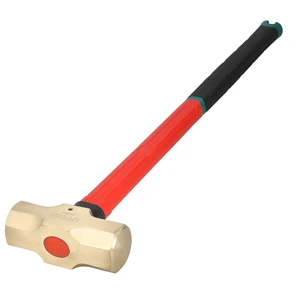 Urrea-1440FV / 1440FV Marro de bronce con mango larg o de fibra de vidrio 35 in, 10 l b