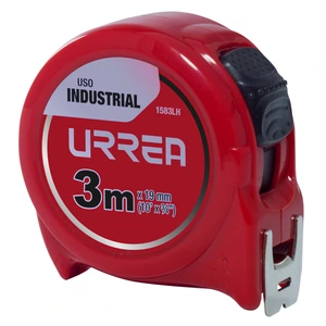 Urrea-1583LH / 1583LH Flexómetro con carcasa de plástico 3 m x 19 mm en blíster Urrea