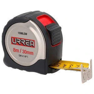 Urrea-1598LSW / 1598LSW Flexómetro con carcasa de acero inoxidable 8 m x 30 mm Urrea