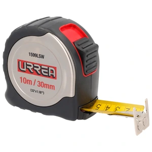 Urrea-1599LSW / 1599LSW Flexómetro con carcasa de acero inoxidable 10 m x 30 mm Urrea