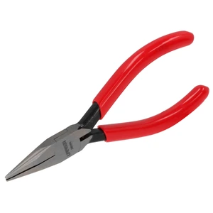 Pinza para electrónica con mango rubber grip de 4-3/4" cónica lisa Urrea