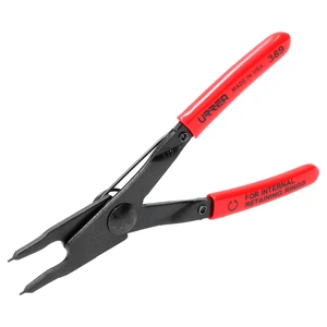 Urrea-389 / 389 Pinza para anillos de retención con mango rubber grip fijas tipo interno ángulo de 0° Urrea