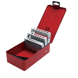 Urrea-4079 / 4079 Caja metálica para brocas color rojo 5" x 4" x 3" Urrea