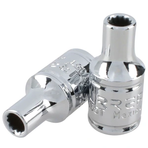 Dado cuadro de 1/4", 12 puntas, en pulgadas Urrea