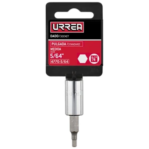 Urrea-4770-5/64 / 4770-5/64 Dado con punta hexagonal cuadro de 1/4", en pulgadas, 5/64" Urrea