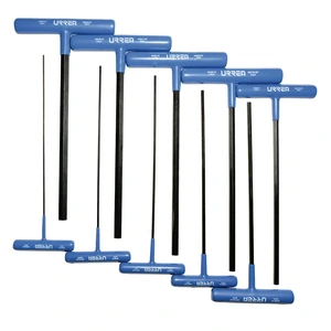 Urrea-4965LGPM / 4965LGPM Juego de llaves hexagonales tipo "T" ergonómicas, métricas, 10 piezas en blíster Urrea