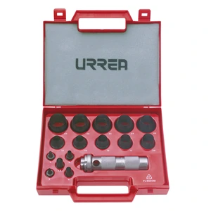 Juego de sacabocados de 3 a 30mm, 16 piezas Urrea