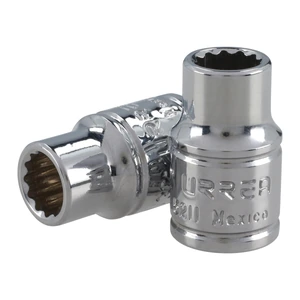 Dado cuadro de 3/8", 12 puntas, en pulgadas Urrea
