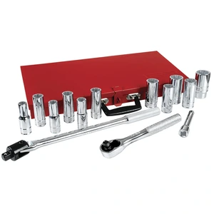 Urrea-5300A / 5300A Juego de dados y accesorios cuadro de 1/2" en pulgadas, 15 piezas Urrea