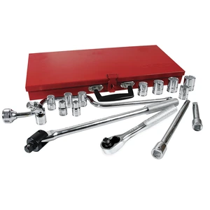 Urrea-5400AB / 5400AB Juego de dados y accesorios cuadro de 1/2" en pulgadas, 17 piezas Urrea