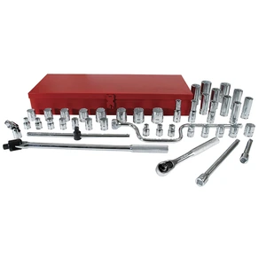 Urrea-5400G / 5400G Juego de dados y accesorios cuadro de 1/2" en pulgadas, 43 piezas Urrea