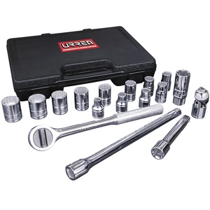 Urrea-5400PM / 5400PM Juego de dados y accesorios cuadro de 1/2" métrico, 17 piezas Urrea