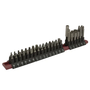 Juego combinado de puntas hexágono de 1/4" con adaptador magnético, 42 pz en blíster Urrea