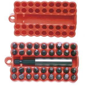 Juego combinado de puntas hexágono de 1/4" con adaptador magnético, 37 pz en blíster Urrea
