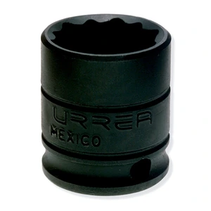 Dado de impacto cuadro de 3/8", 12 puntas, en pulgadas Urrea