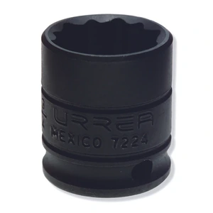 Dado de impacto cuadro de 3/8", 12 puntas, en pulgadas, 3/4" Urrea