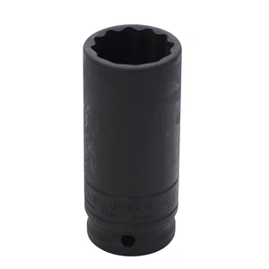 Dado de impacto largo cuadro de 1/2", 12 puntas, en pulgadas Urrea
