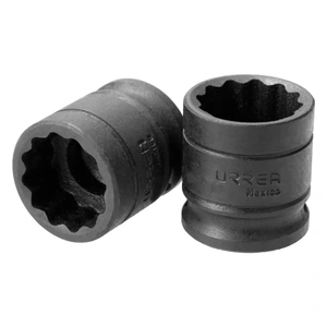 Dado de impacto cuadro de 1/2", 6 puntas, métrico Urrea