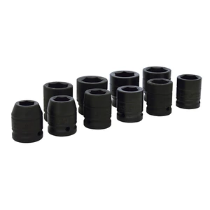 Juego de dados de impacto cuadro de 3/4", 6 puntas, en pulgadas, 10 piezas Urrea