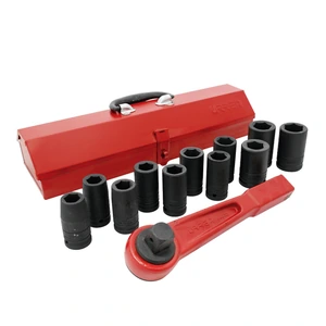 Urrea-750013MLH / 750013MLH Juego de dados largos y accesorios de impacto cuadro de 3/4", métricos, 13 piezas Urrea