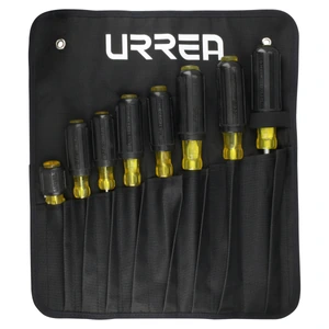 Juego de destornilladores con mango cushion grip, combinados, 8 piezas en caja de cartón Urrea
