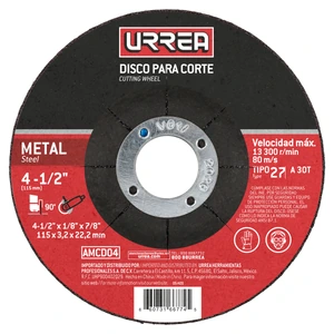 Disco abrasivo tipo 27 para metal Urrea