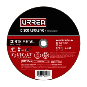 Disco abrasivo tipo Urrea
