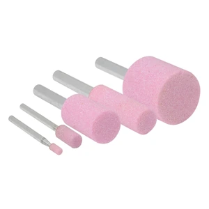 Juego de puntas montadas óxido de aluminio rosas tipo W, 5 piezas Urrea