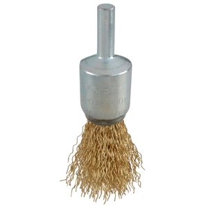 Carda copa ondulada alambre fino con zanco 1/4" Urrea