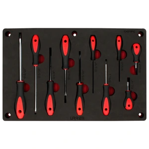 Urrea-CH271P / CH271P Juego de destornilladores con mango bimaterial combinados 10 piezas, CH271P-C