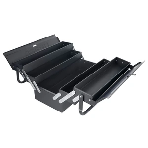 Urrea-CMA4 / CMA4 Caja portaherramientas metálica tipo acordeón negra 7" x 18" x 7" Urrea