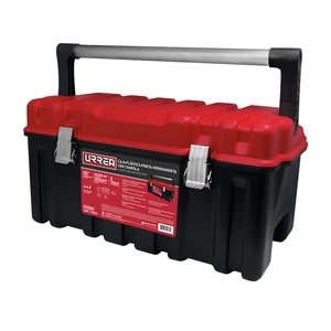 Urrea-CPU26AR / CPU26AR Caja portaherramientas plástica con broches metálicos color negro tapa roja 26" x 10" x 10 Urrea