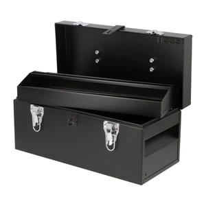 Urrea-D3C20 / D3C20 Caja portaherramientas metálica con asa metálica color negro 16" x 7" x 7" Urrea