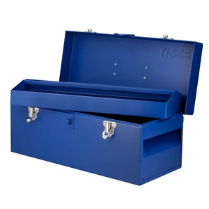 Urrea-D4A / D4A Caja portaherramientas métalica con asa plástica color azul 17" x 7" x 7" Urrea