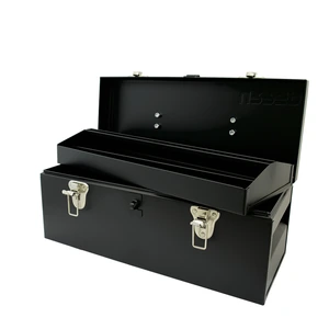 Urrea-D4C20 / D4C20 Caja portaherramientas metálica con asa metálica color negro 17" x 7" x 7" Urrea