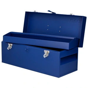 Urrea-D5A / D5A Caja portaherramientas métalica con asa plástica color azul 20" x 7" x 7" Urrea