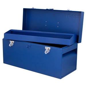 Urrea-D6A / D6A Caja portaherramientas métalica con asa plástica color azul 20" x 8" x 9" Urrea