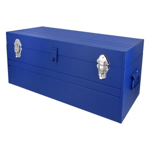 Urrea-D8A / D8A Caja portaherramientas métalica con asa plástica color azul 23" x 10" x 11" Urrea