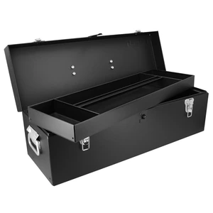 Urrea-D9C20 / D9C20 Caja portaherramientas metálica con asa metálica color negro 25" x 8" x 9" Urrea