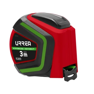 Urrea-FLXAV3 / FLXAV3 Flexómetro anti-impacto de alt a visibilidad, 3 m x 27 mm