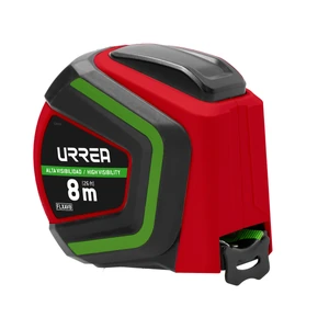 Urrea-FLXAV8 / FLXAV8 Flexómetro anti-impacto de alt a visibilidad, 8 m x 19 mm