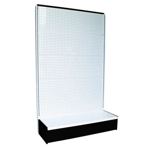 Urrea-GONPA / GONPA Modulo adicional con panel met álico para góndola 120 cm x 50 cm x 200 cm color blanco