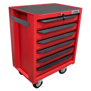 Urrea-IN27M6 / IN27M6 Gabinete móvil con 6 gavetas c olor rojo y negro 27 in serie IN